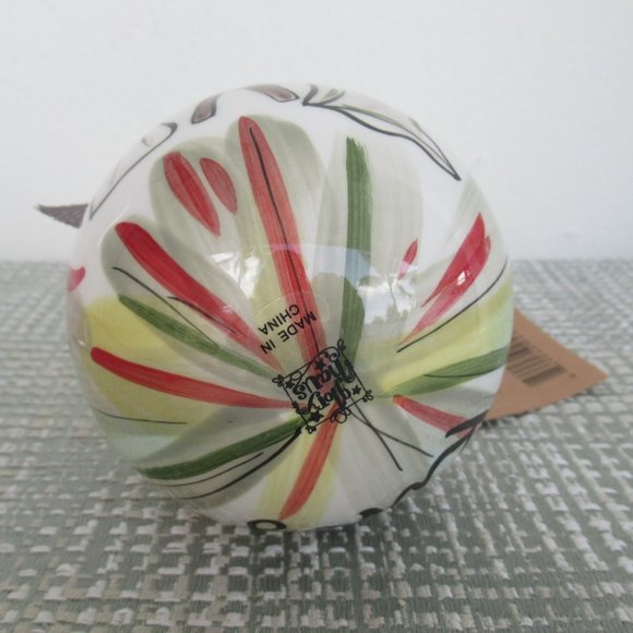 Glory Haus Glass Ball Christmas Ornament w/ Beaded Hook Nativity 3.5" diameter - Picture 5 of 9